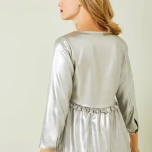 Blouse Spécial Fêtes De Grossesse Et D’allaitement Lamé Or – Vertbaudet 14