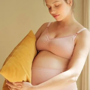 Brassière De Grossesse Et D’allaitement Sans Coutures Organic CACHE COEUR Rose – Cache Coeur 16