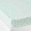 Drap-housse Enfant Bio Collection FLOREALE Vert D’eau/fleurs – Vertbaudet 13