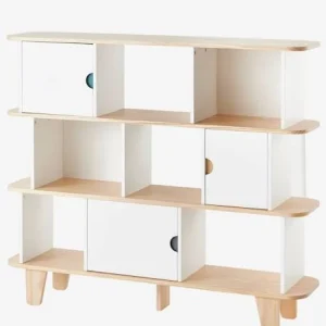 Etagère-bibliothèque LIGNE SEVENTIES Blanc – Bois – Vertbaudet 10