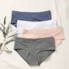 Lot De 4 Shorties De Grossesse En Coton Bio Blanc/gris/rose/bleu – Vertbaudet 22