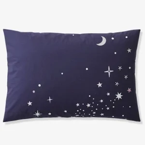 Parure Housse De Couette + Taie D’oreiller Avec Détails Phosphorescents MISS CONSTELLATION Marine / Parme – Vertbaudet 16