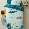 Parure Housse De Couette + Taie D’oreiller Enfant FONDS MARINS Bleu – Vertbaudet 20