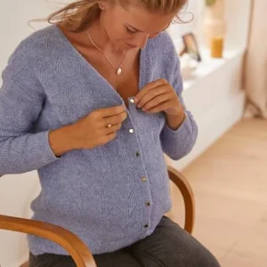 Pull Réversible Devant/dos Grossesse Et Allaitement Bleu Lavance – Vertbaudet 12