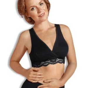 Soutien-gorge Cache-coeur De Grossesse Et D’allaitement En Coton Bio CARRIWELL Noir – Carriwell 10