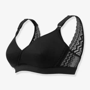 Soutien-gorge De Grossesse Et D’allaitement Serena CACHE CŒUR Sans Armatures Noir – Cache Coeur 16