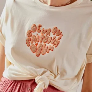 T-shirt à Message Grossesse Et Allaitement En Coton Beige – Vertbaudet 16